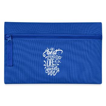 The best things in life are sweet - Pencil Case - royal blue - Front