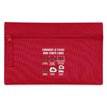 COMMENT JE PASSE MON TEMPS LIBRE - tracteur - Trousse - rouge - Devant
