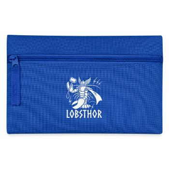 Lobster lobsthor funny viking sea fish valhalla - Pencil Case - royal blue - Front