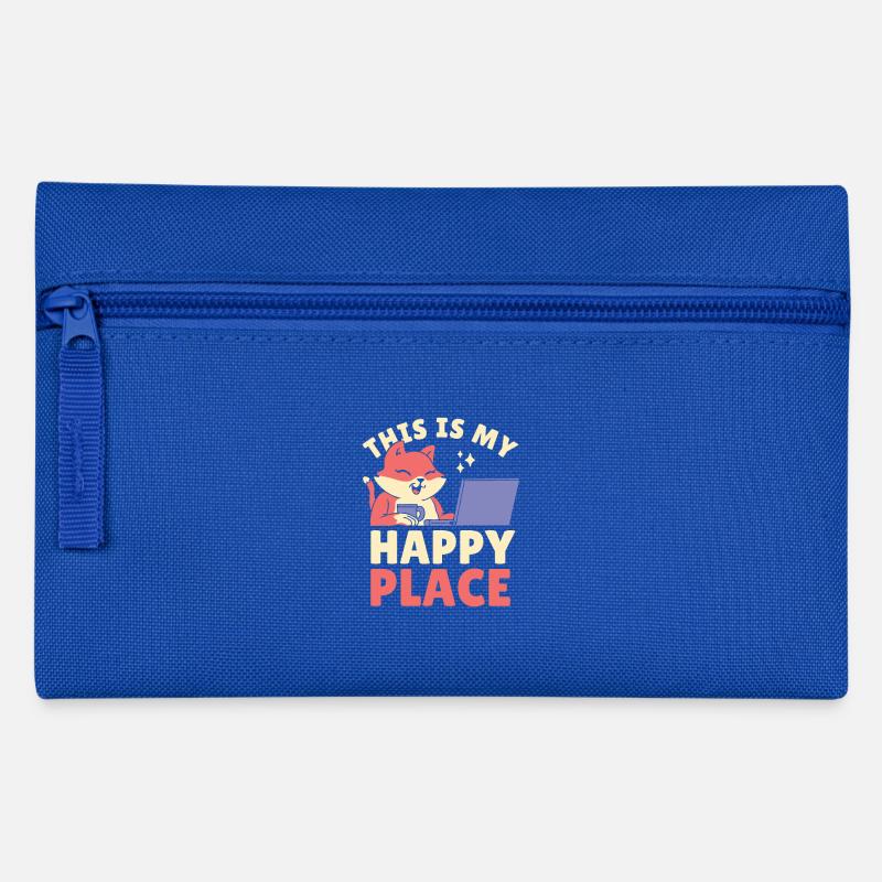 This Is My Happy Place - Pencil Case - royal blue