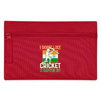 Je n’aime pas le cricket, j’adore ça, le cricket indien - Trousse - rouge - Devant