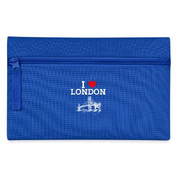 I Love London Golden Gate Bridge France Paris Love - Pencil Case - royal blue - Front