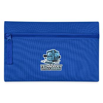 COMPUTER, OHNE GRENZEN - Federtasche - Royalblau - Vorne