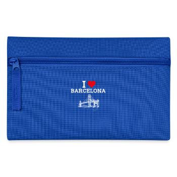 I Love Barcelona Spain Lover Golden Gate Bridge - Pencil Case - royal blue - Front