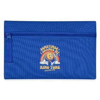 Manchmal ändere ich meinen Klingelton, Analbleichen - Federtasche - Royalblau - Vorne