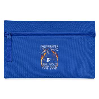 Intestin irritable Syndrom Faucheur IBS Goth Caca Humour - Trousse - bleu royal - Devant
