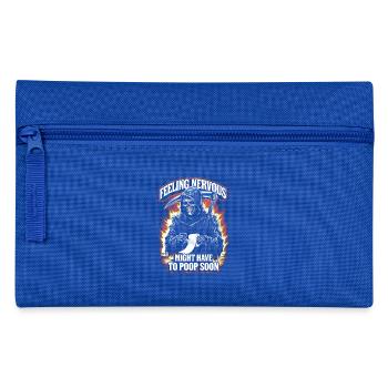 Intestin irritable Syndrom Faucheur IBS Goth Caca Humour - Trousse - bleu royal - Devant