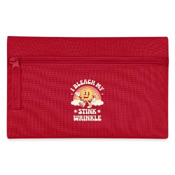 I Bleach My Stink Wrinkle, Funny Anal Bleaching - Pencil Case - red - Front