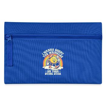 Ich möchte die Falten auf Deinem Stinkstern Anal Zählen - Federtasche - Royalblau - Vorne