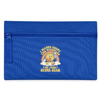 Ich möchte die Falten auf Deinem Stinkstern Anal Zählen - Federtasche - Royalblau - Vorne