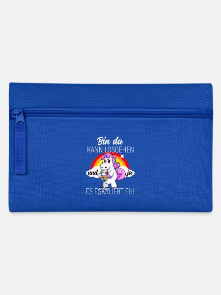 eskaliert eh Zeichenfläche 1 Kopie - Federtasche - Royalblau