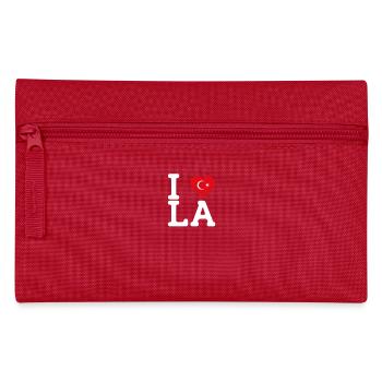 I love LA Cool Wrong Flag Turkish Lover Amerika - Federtasche - Rot - Vorne