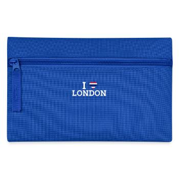 I love London Cool Wrong Flag Thailand Lover Wortspiel - Federtasche - Royalblau - Vorne
