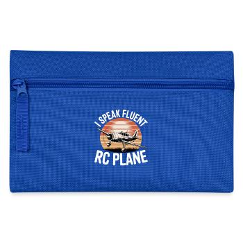 I Speak Fluent Rc Plane Aircraft Pilot Aviation - Pencil Case - royal blue - Front
