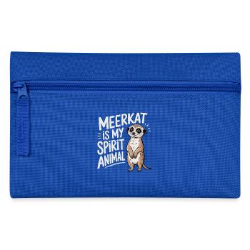 Le suricate est mon Animal Afrique Wildlife Safari - Trousse - bleu royal - Devant