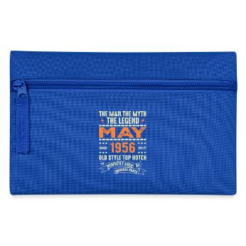 Mai 1956 Jahrgang Vintage Geburtstag Mai 1956 - Federtasche - Royalblau - Vorne
