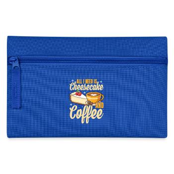 Cheesecake et café Lovers Design - Trousse - bleu royal - Devant