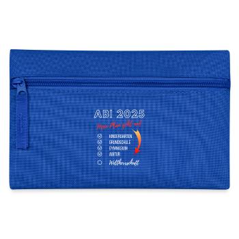 Funny Abi 2025 Career Checklist Plan Abitur - Pencil Case - royal blue - Front
