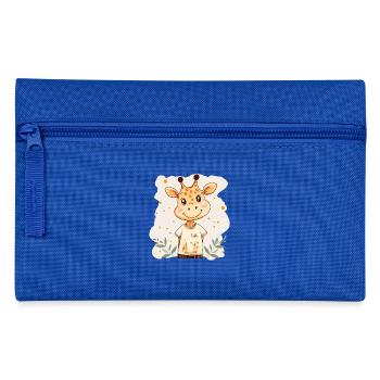 Giraffe for children - Pencil Case - royal blue - Front