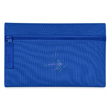 Weinen in kursiver, emotionaler, weicher Mädchenästhetik - Federtasche - Royalblau - Vorne