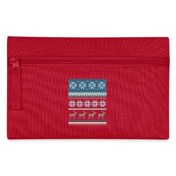 Sparkling Winter Scene - Pencil Case - red - Front