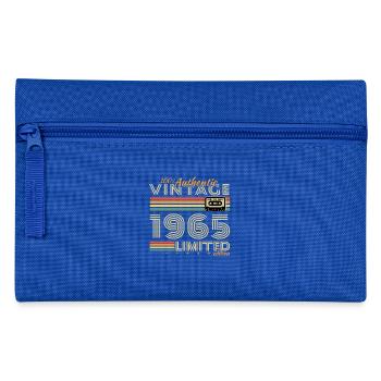 1965 Vintage Rétro Cadeau D'anniversaire - Trousse - bleu royal - Devant