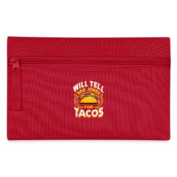 Racontera des blagues à papa pour les tacos, cadeau des pères - Trousse - rouge - Devant