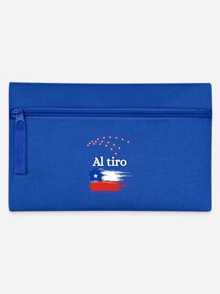 Chilenische Dialekt-Flaggenbürste - Federtasche - Royalblau