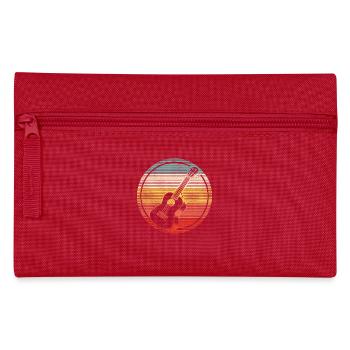 Hawaiian Ukulele Uke Retro Vintage - Pencil Case - red - Front