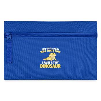 Ich ziehe einen winzigen Dinosaurierbärdrachen groß - Federtasche - Royalblau - Vorne