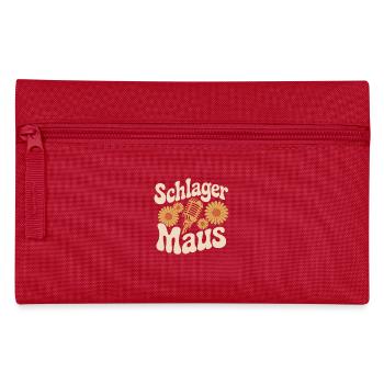 Schlager Maus Party Crew JGA Frauen Schlagermaus - Federtasche - Rot - Vorne
