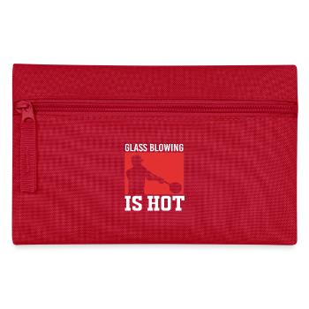 Verre soufflé - Trousse - rouge - Devant