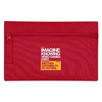 Imaginez que les jeux vidéo existent PC Gamer Gaming Zocker - Trousse - rouge - Devant