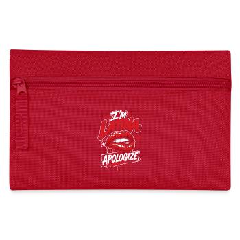 Latina Lip Graphic I'm Latina Apologize - Pencil Case - red - Front