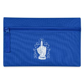 Go Schatzi yourself! (weiß) - Federtasche - Royalblau - Vorne