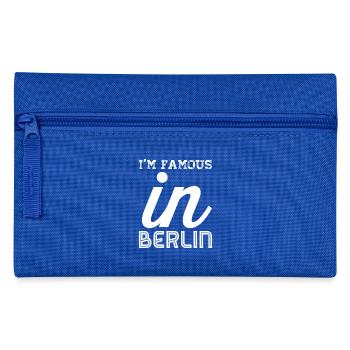 Im famous in berlin white - Pencil Case - royal blue - Front