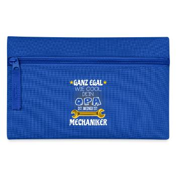 Mein Opa ist Mechaniker - Federtasche - Royalblau - Vorne