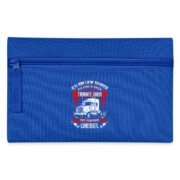 Ich bin LKW Fahrer - Federtasche - Royalblau - Vorne