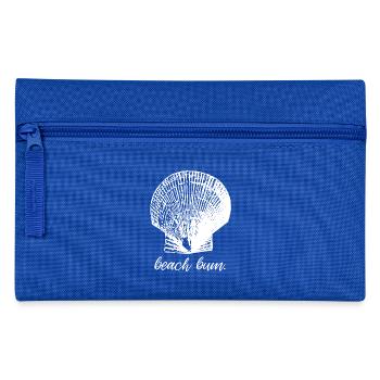 Beach Bum Shell - Mermaid - Pencil Case - royal blue - Front