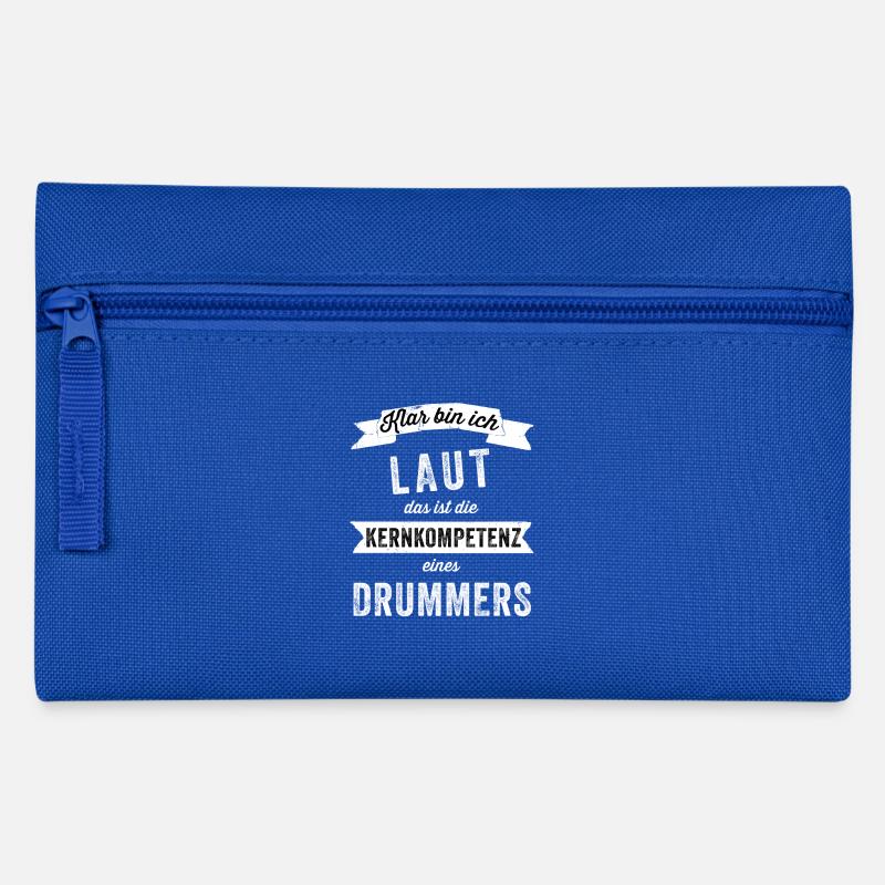 Drummer Drummer According to Funny Gift - Pencil Case - royal blue