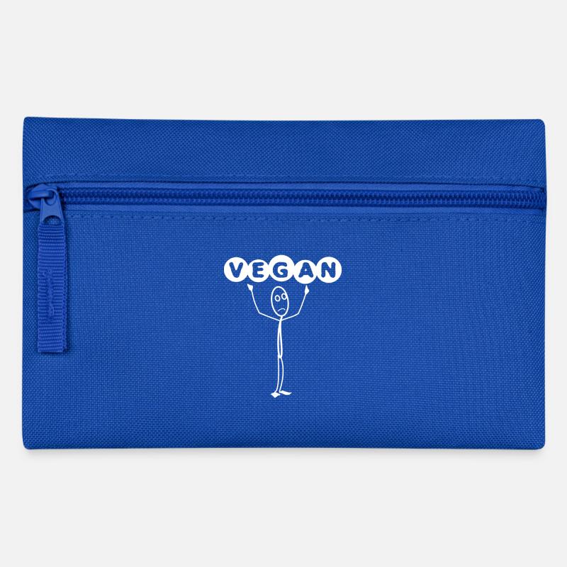 Vegan - Pencil Case - royal blue