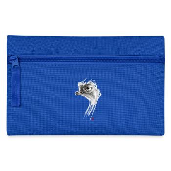 Sketchy Autruche - Trousse - bleu royal - Devant