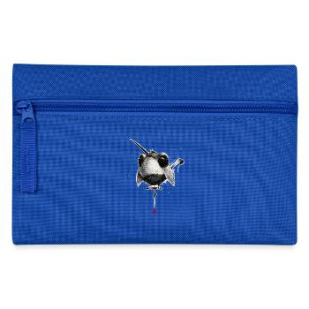 Sketchy Bird # 02 - Pencil Case - royal blue - Front