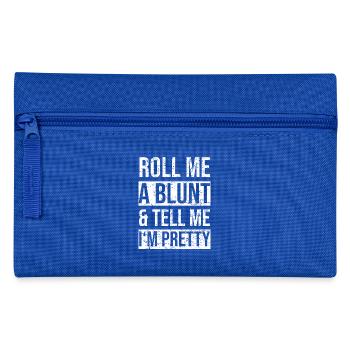 Roll me a blunt and tell me I'm pretty - Federtasche - Royalblau - Vorne