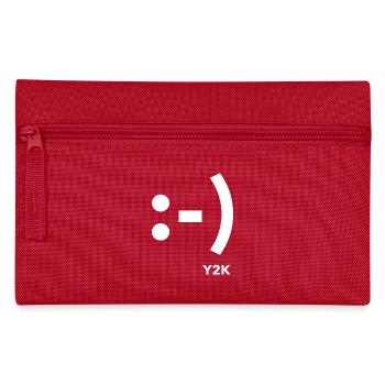 Lächeln Y2K Weiß - Federtasche - Rot - Vorne