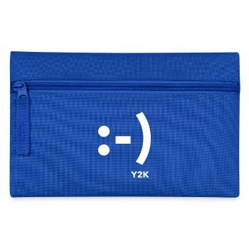 Smile Y2K White - Pencil Case - royal blue - Front