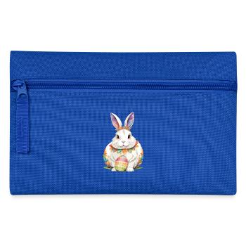Rabbit Bunny Playful Adorable Fun Animal Colorful - Pencil Case - royal blue - Front