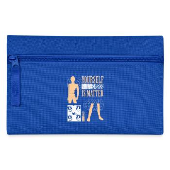 Yourself is Matter - Federtasche - Royalblau - Vorne