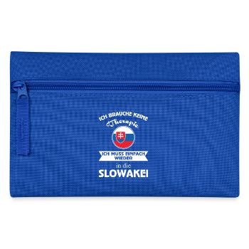 Keine Therapie - Slowakei - Federtasche - Royalblau - Vorne