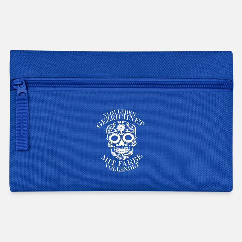 Tattoo, tattoo Spruch - Federtasche - Royalblau